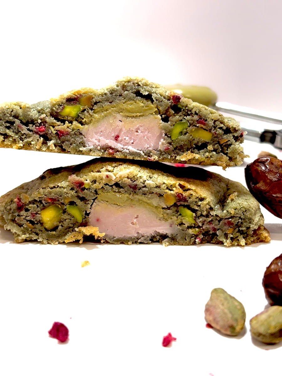 Raspberry Pistachio & Date Cookie