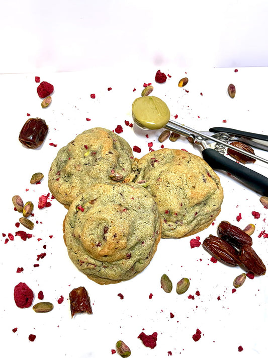 Raspberry Pistachio & Date Cookie